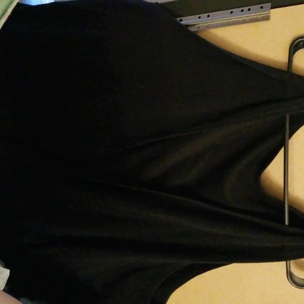 Plain black vest